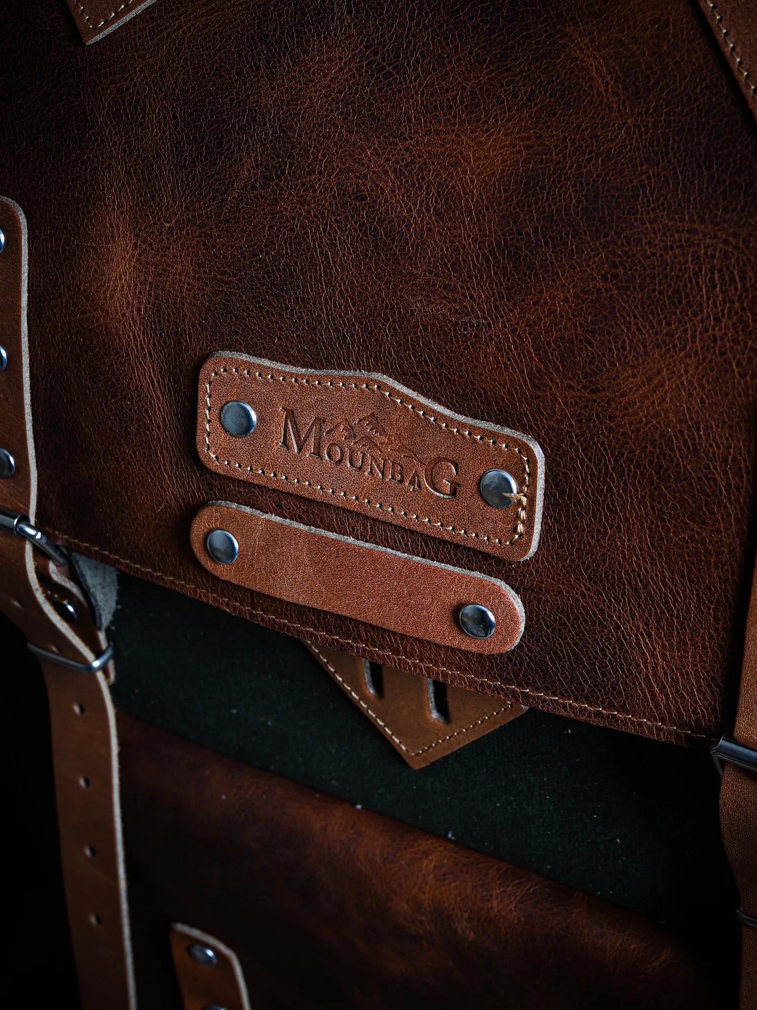 Amanos El Yapımı Hakiki Deri Mumlu Kanvas Bushcraft Çantası