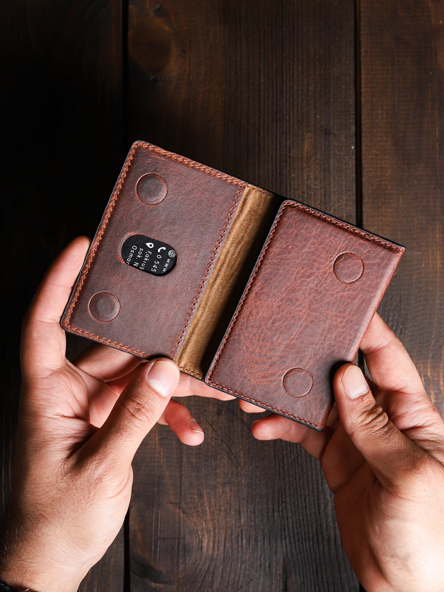 Teos Deri MagSafe Cüzdan