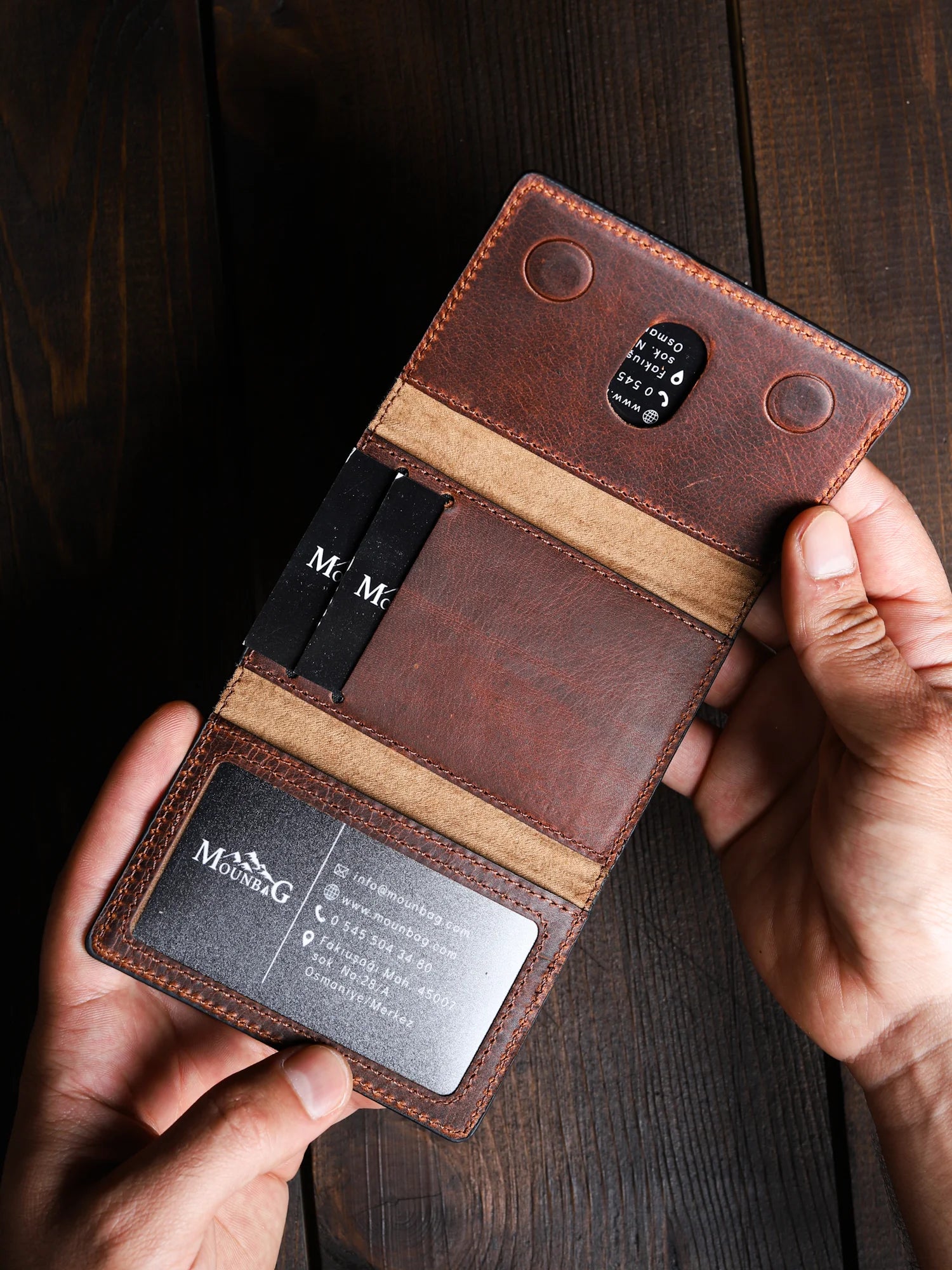 Teos Deri MagSafe Cüzdan