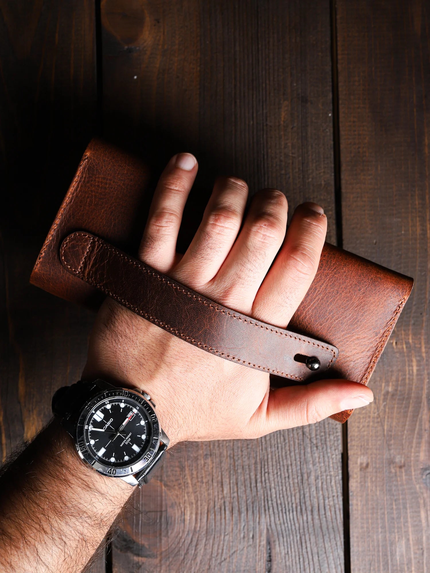 Machu Deri Telefon Cüzdanı