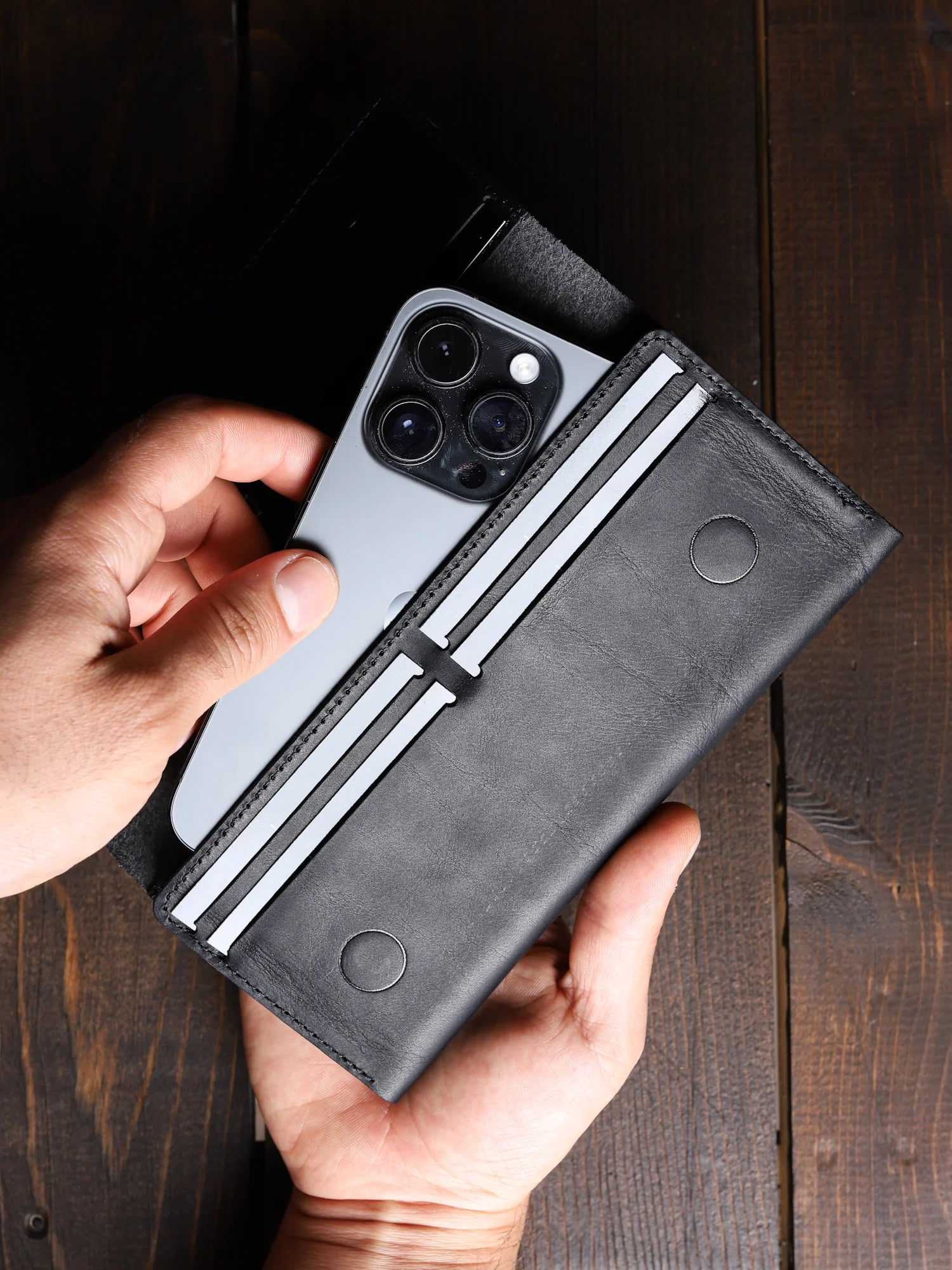 Machu Deri Telefon Cüzdanı