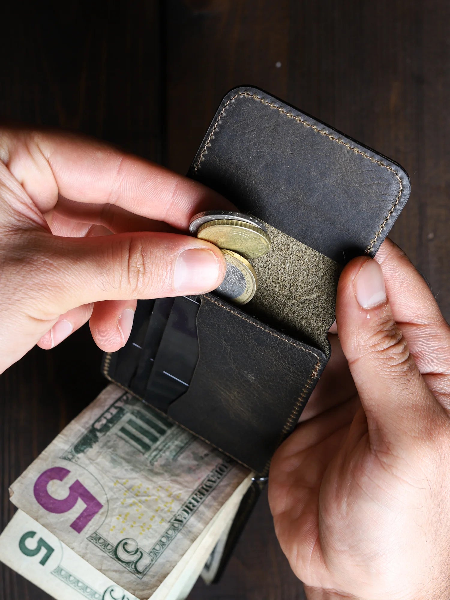 Magnesia Nakit Klipsli Deri Cüzdan