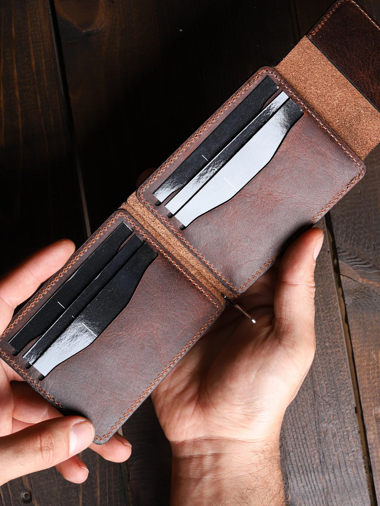 Magnesia Nakit Klipsli Deri Cüzdan