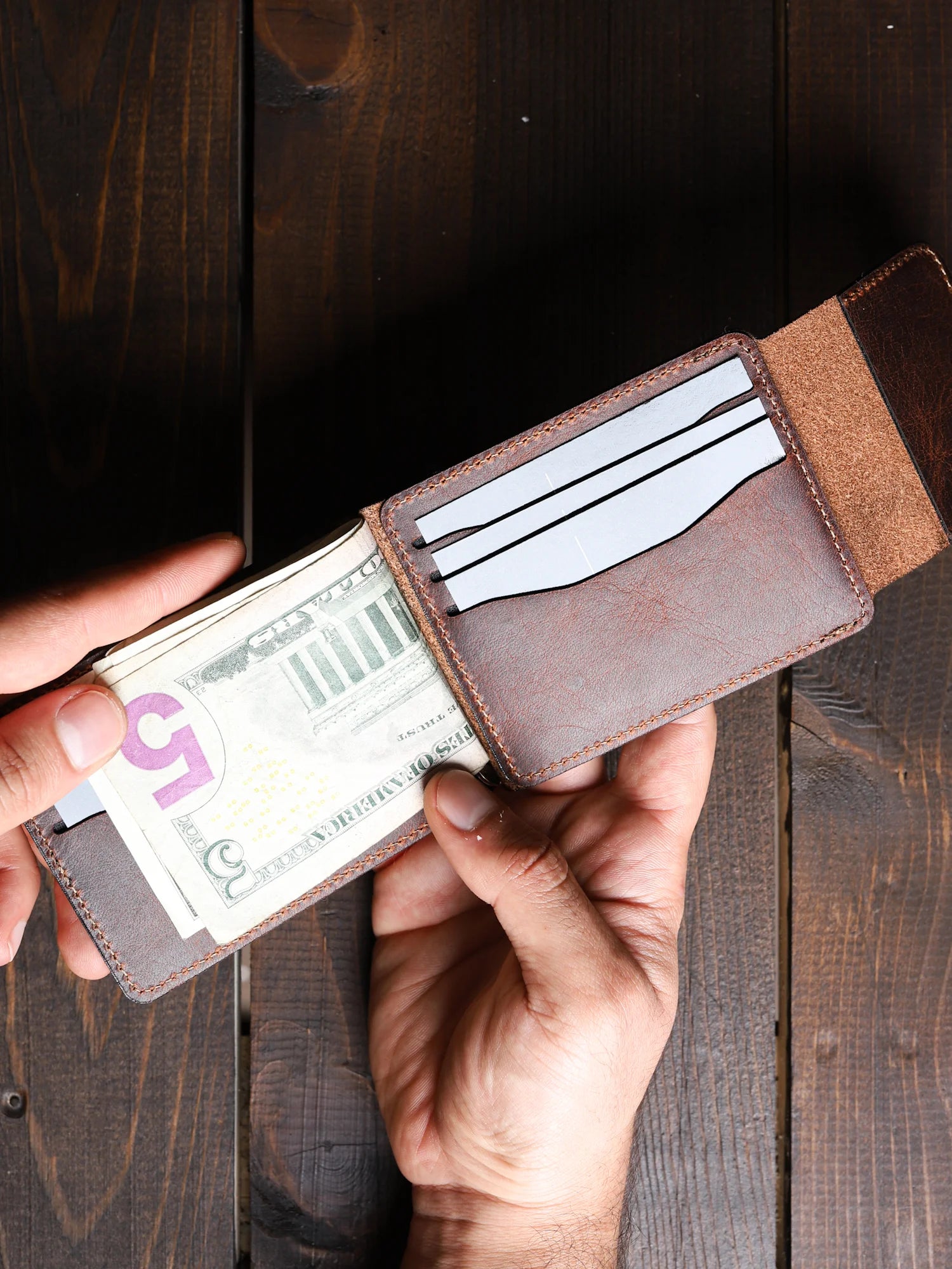 Magnesia Nakit Klipsli Deri Cüzdan