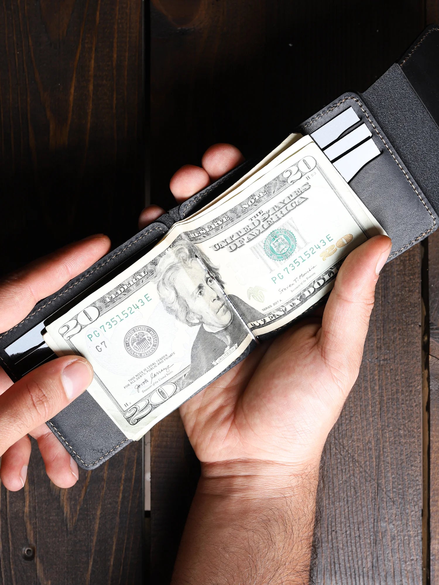 Magnesia Nakit Klipsli Deri Cüzdan