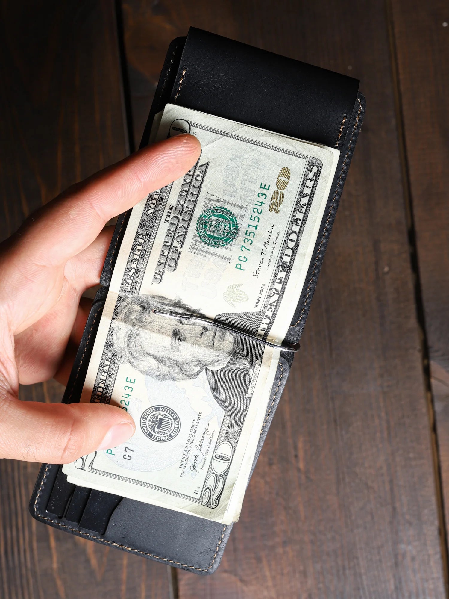 Magnesia Nakit Klipsli Deri Cüzdan