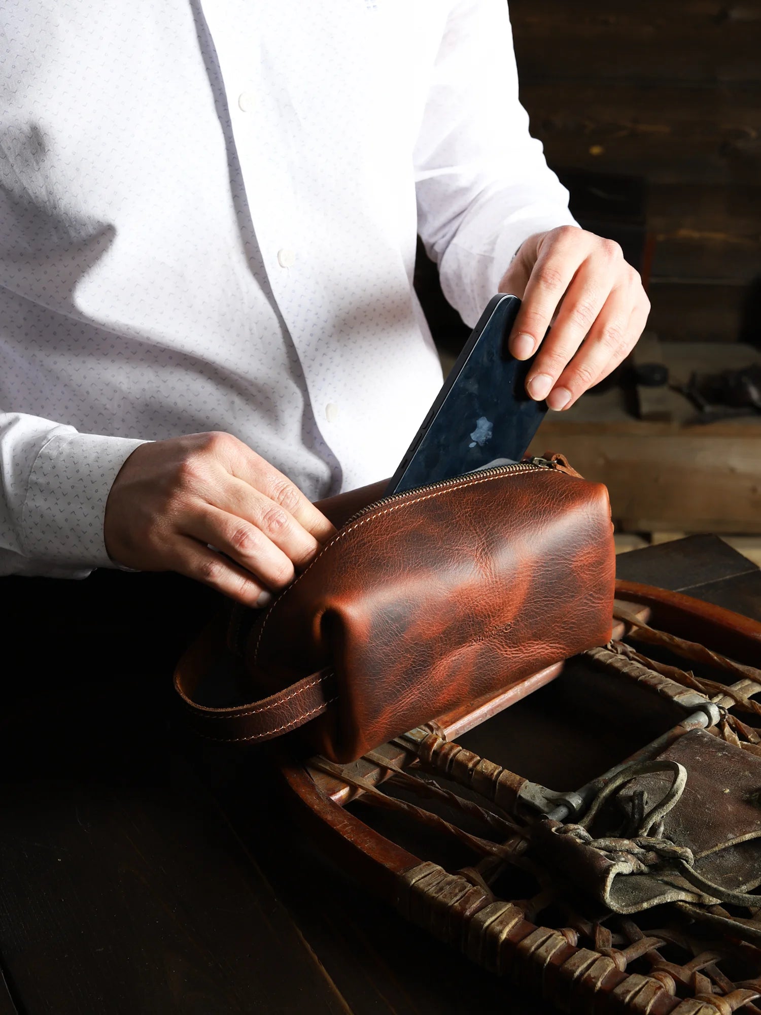 Picobag Deri Seyahat & Bakım Çantası