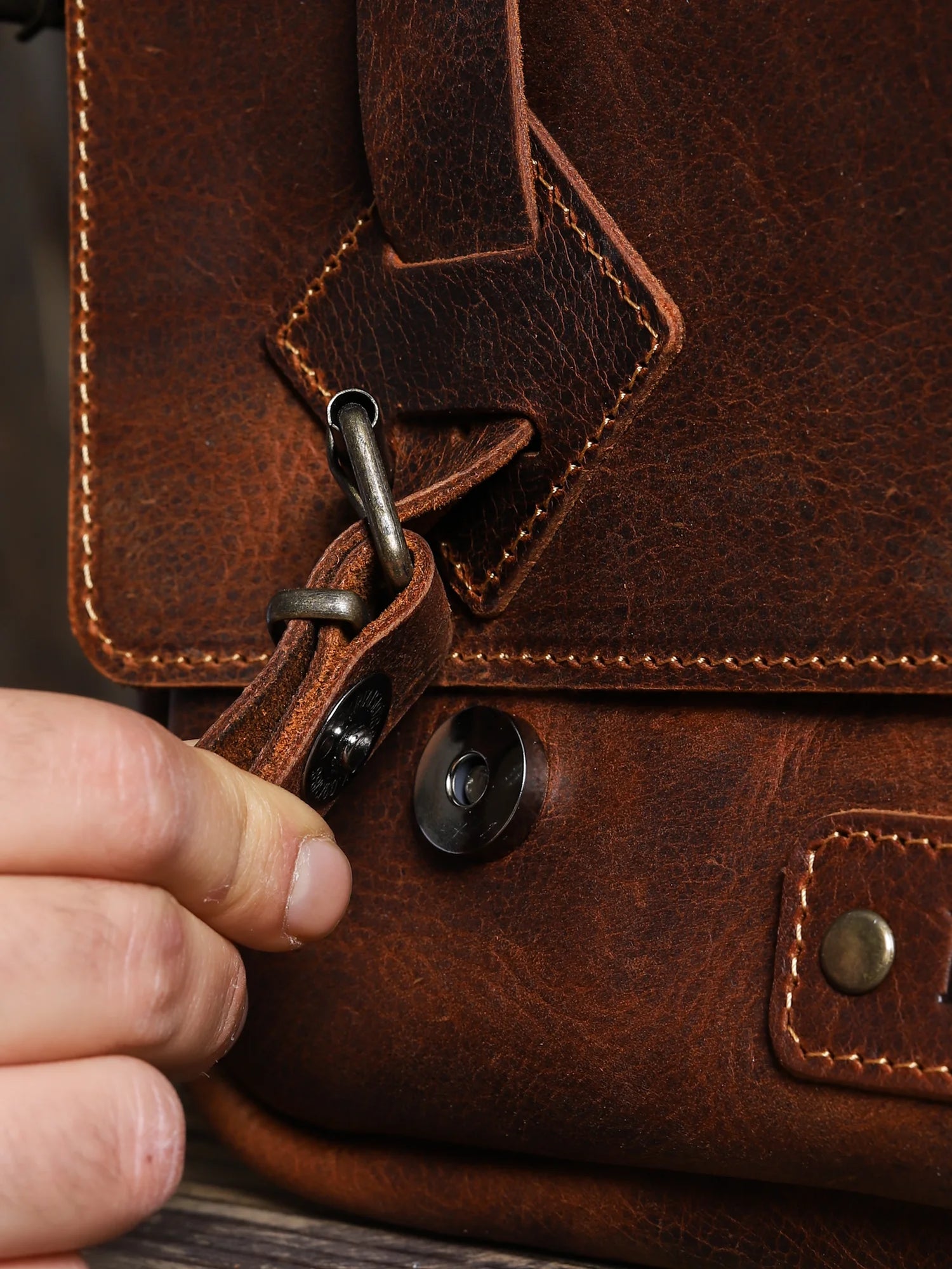 Pergamon Mini - Koyu Taba