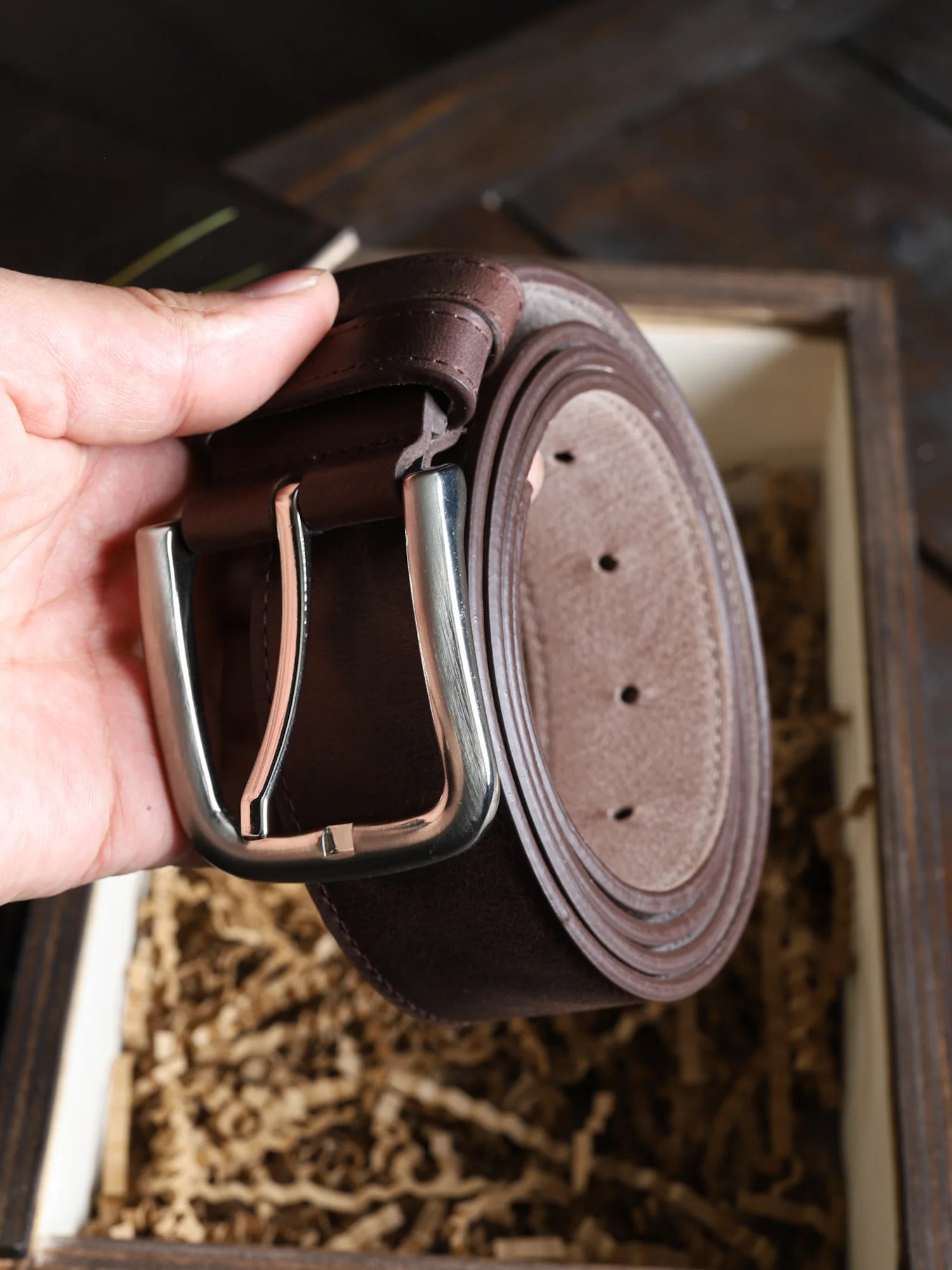 Deri Kemer & Klasik Cüzdan Seti