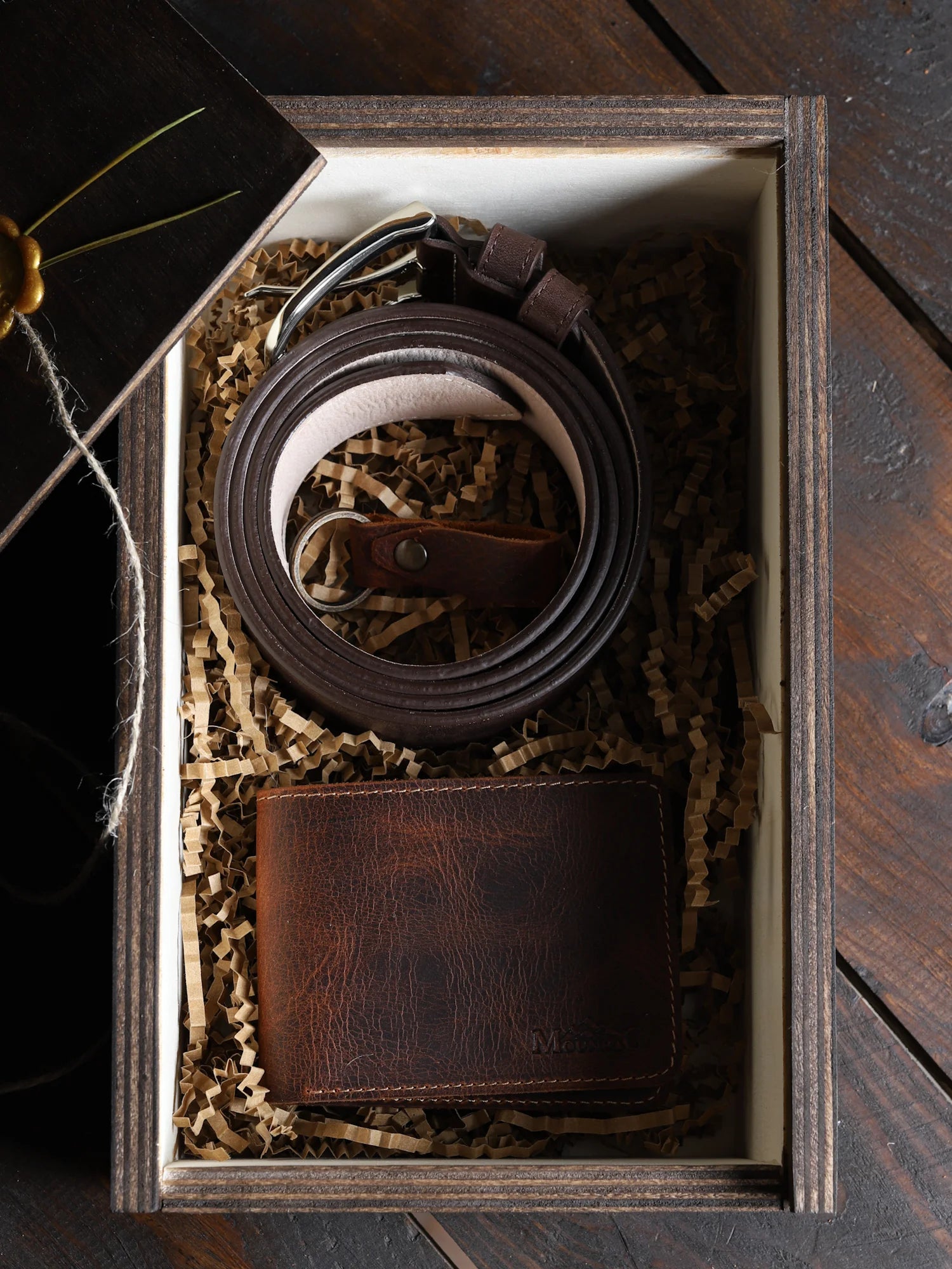 Deri Kemer & Olympos Klasik Cüzdan Seti