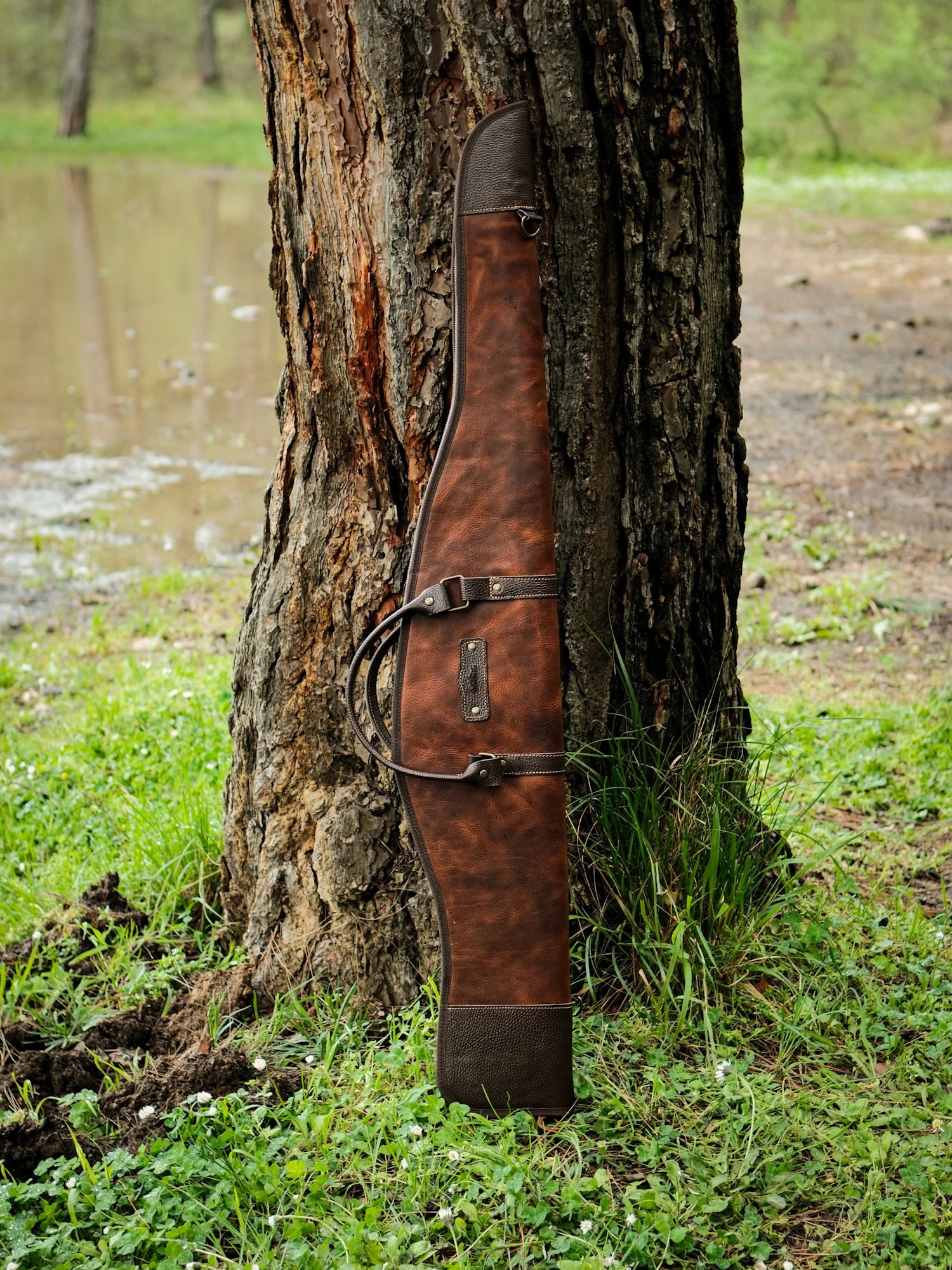 Mergen Deri / Kanvas Av Tüfeği Çantası (110cm)