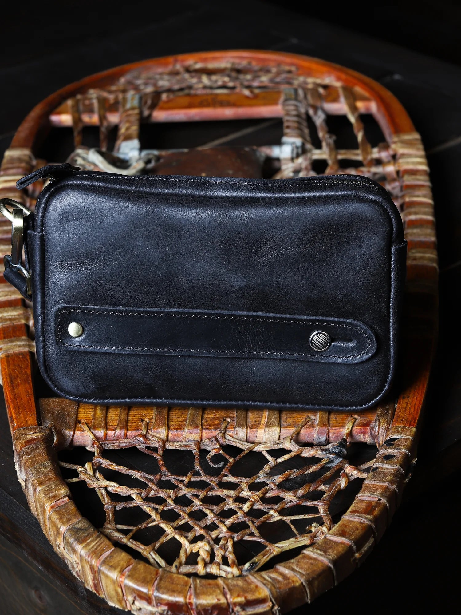 Myndos Deri El Çantası - Siyah