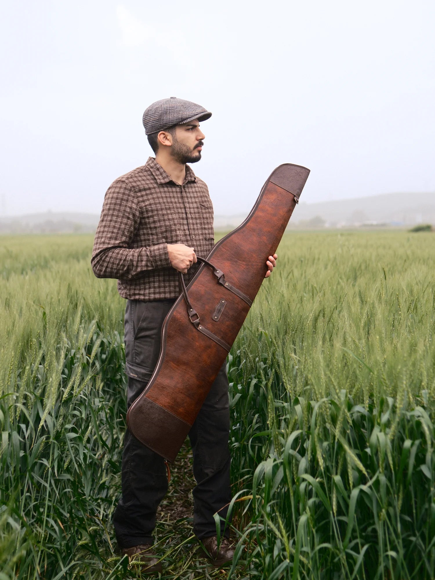 Şahbaz Deri / Kanvas Av Tüfeği Çantası (130cm)