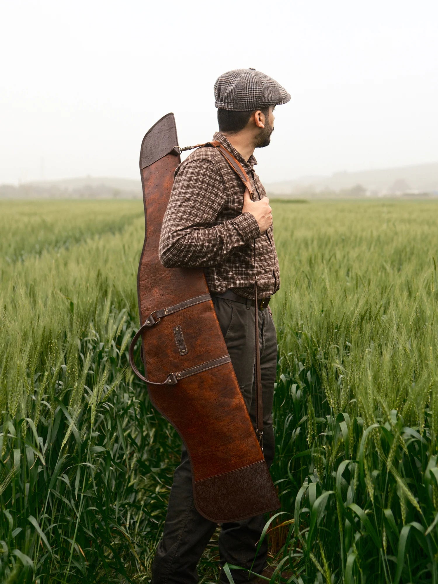 Şahbaz Deri / Kanvas Av Tüfeği Çantası (130cm)