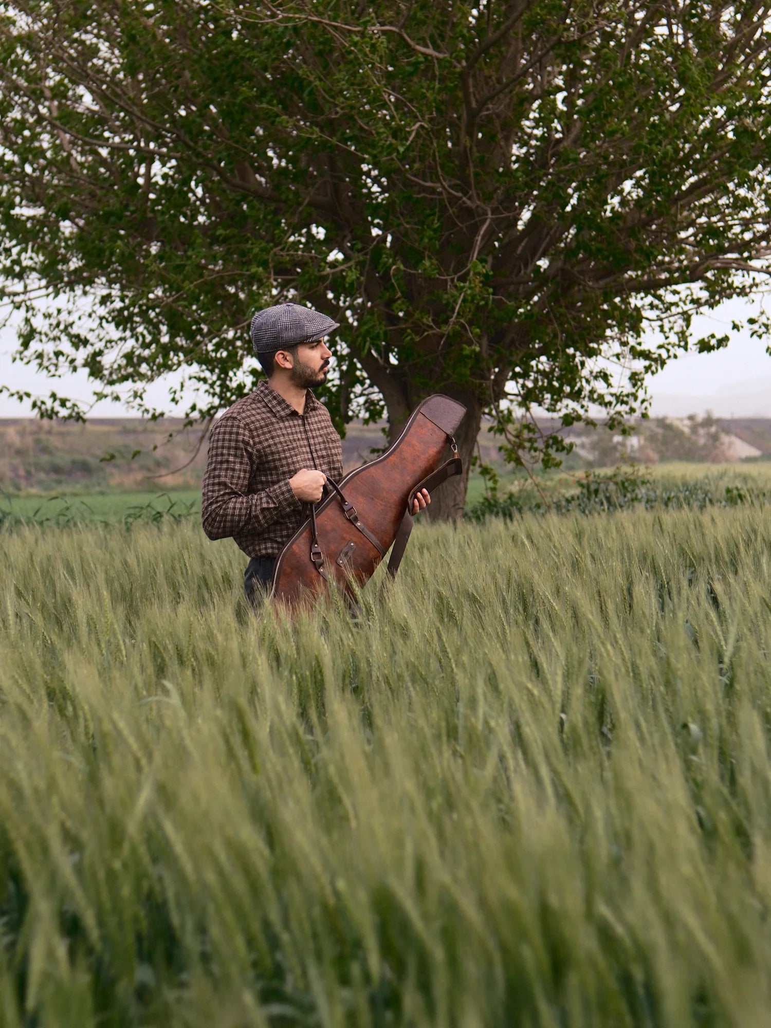 Şahbaz Deri / Kanvas Av Tüfeği Çantası (130cm)