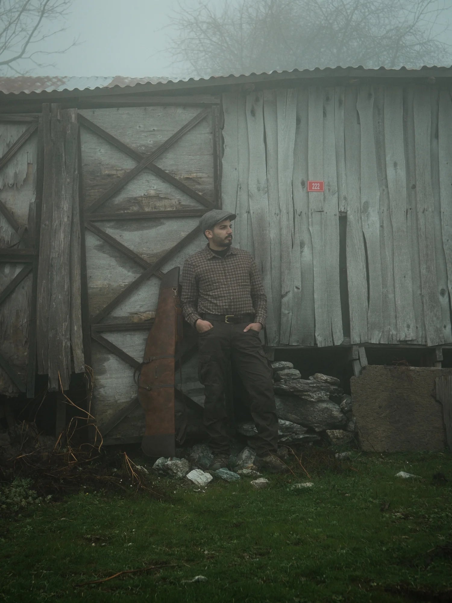 Şahbaz Deri / Kanvas Av Tüfeği Çantası (130cm)