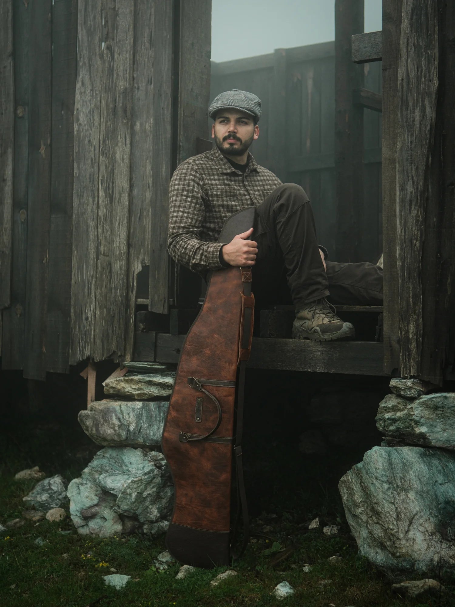 Şahbaz Deri / Kanvas Av Tüfeği Çantası (130cm)
