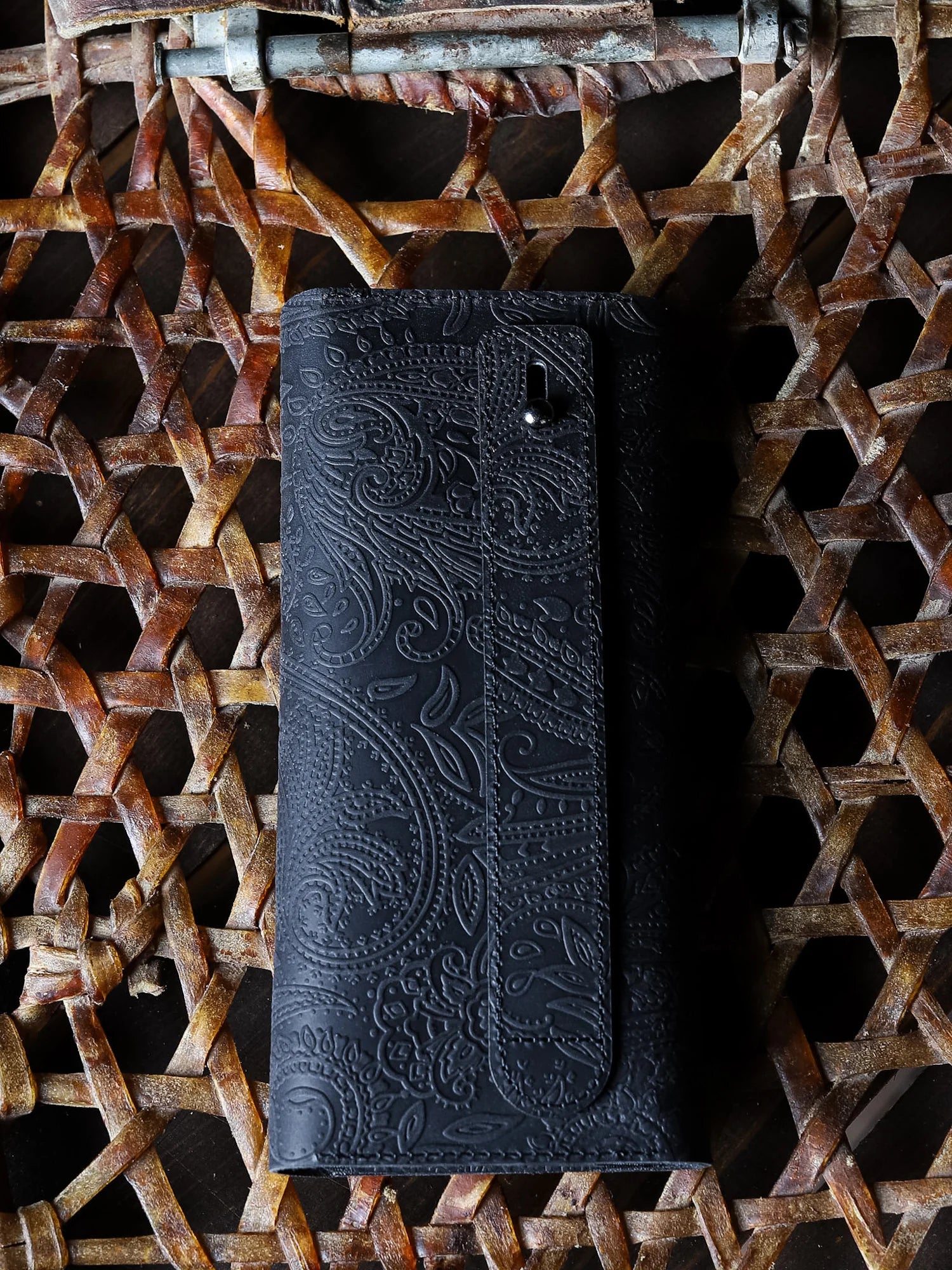 Machu Ethnique Deri Telefon Cüzdanı