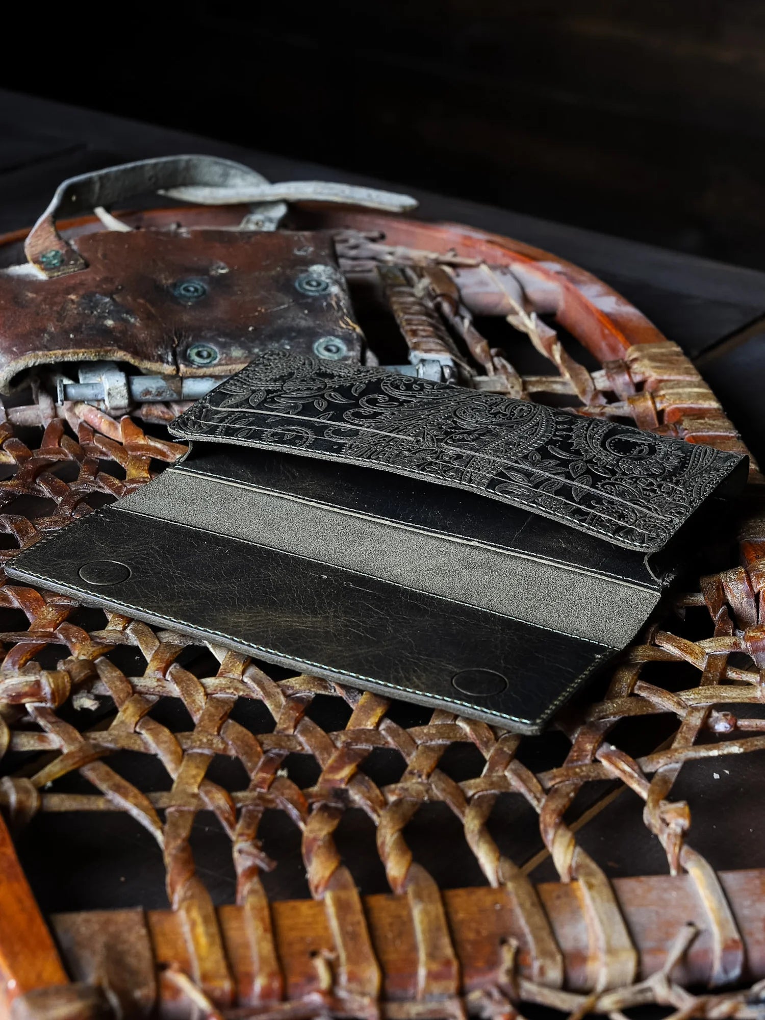 Machu Ethnique Deri Telefon Cüzdanı