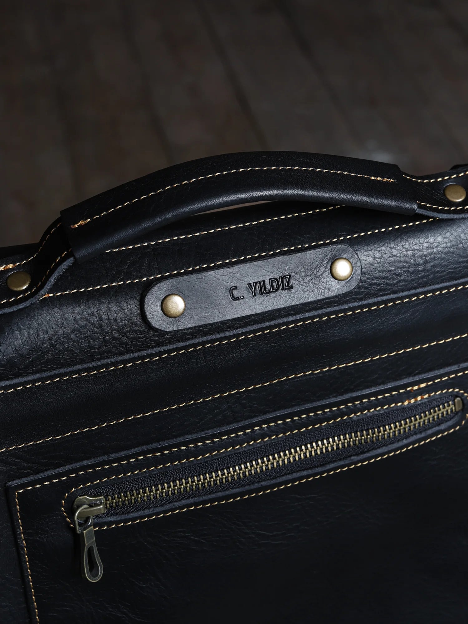 Pergamon Deri Postacı Çantası