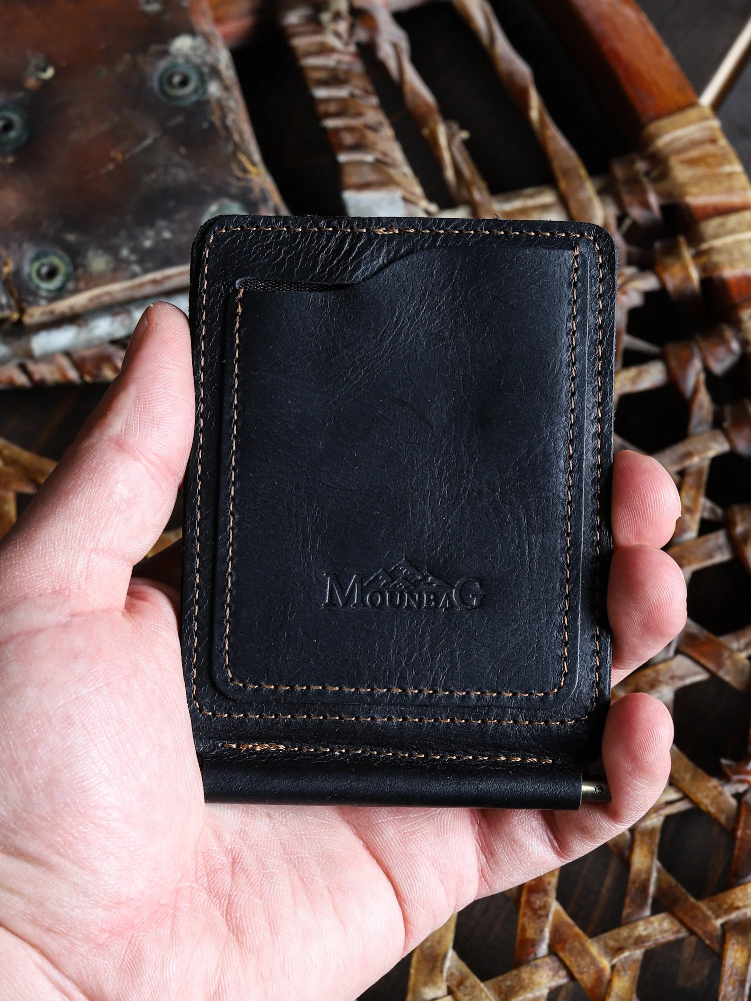 Priene Nakit Klipsli Deri Cüzdan