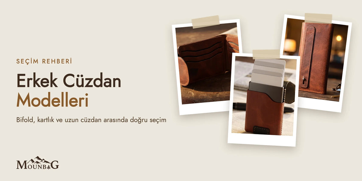 Erkek cüzdan modelleri: bifold, kartlık ve uzun cüzdan seçim rehberi kapak görseli