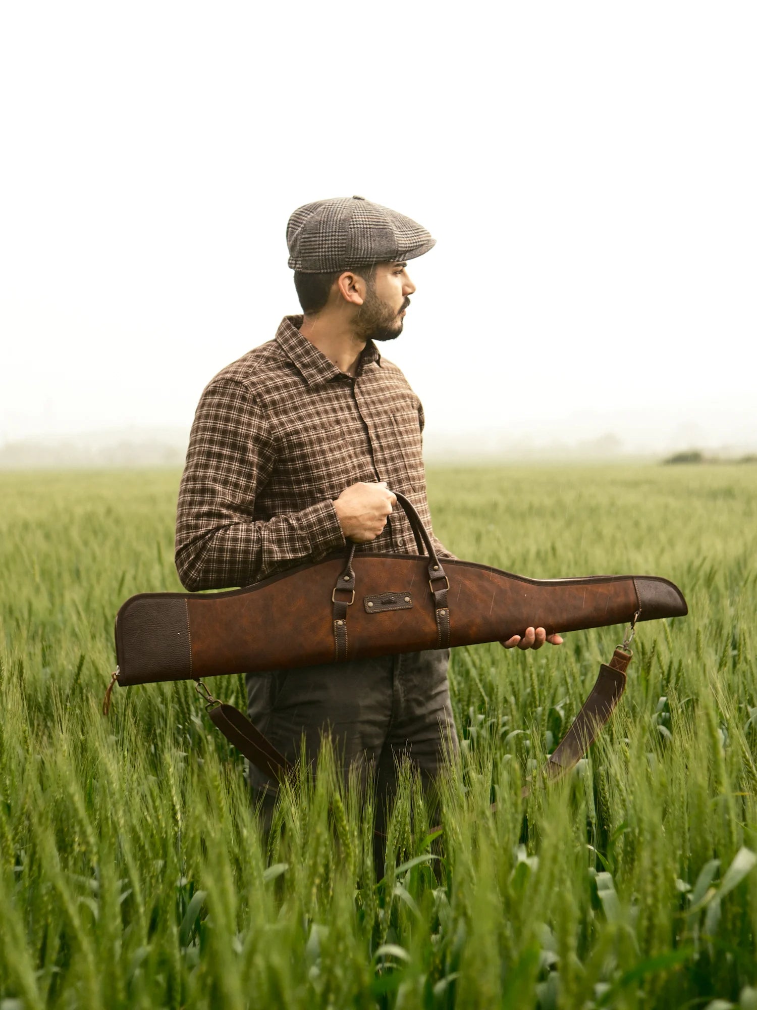 Mergen Deri / Kanvas Av Tüfeği Çantası (110cm)