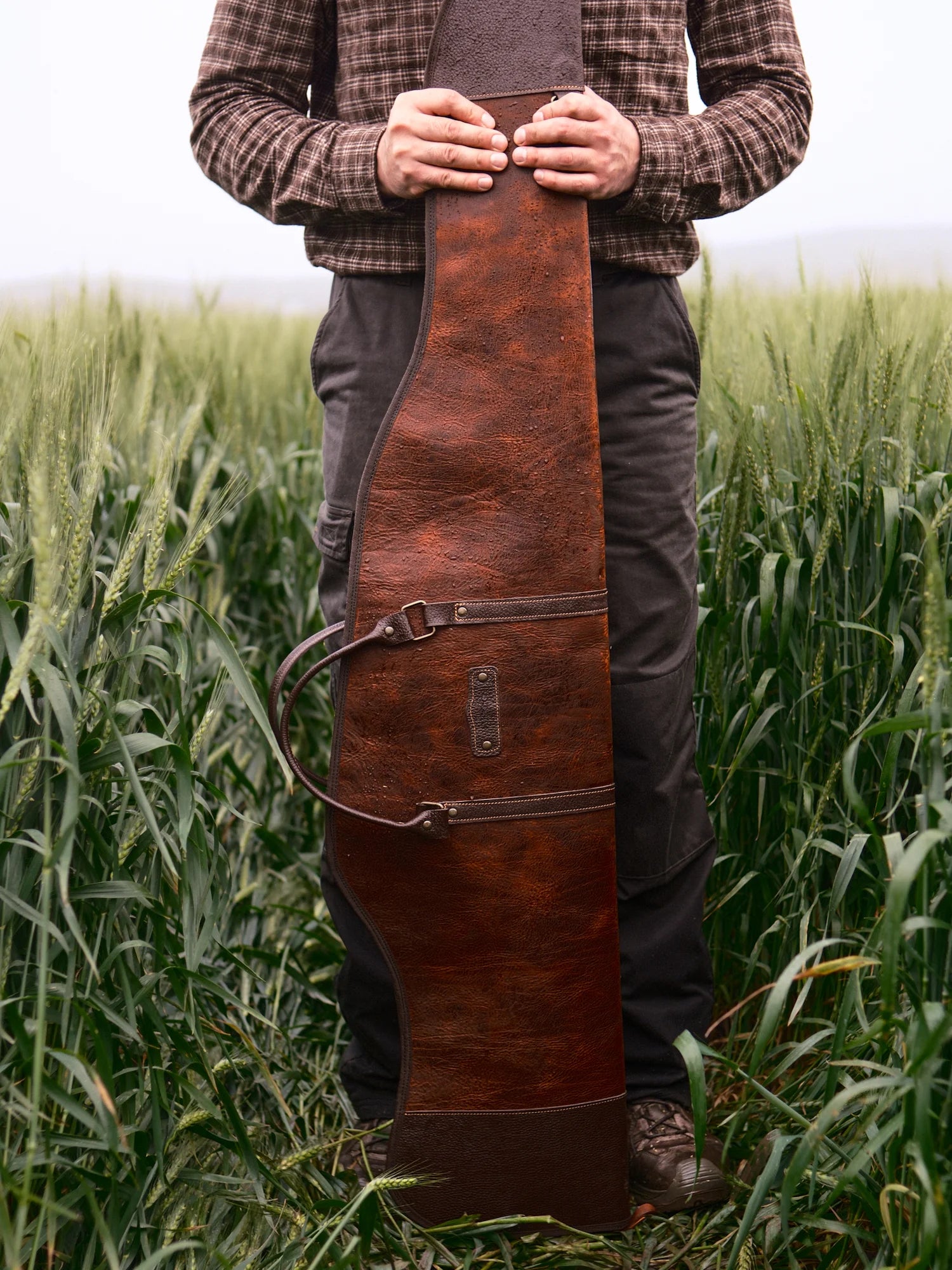 Şahbaz Deri / Kanvas Av Tüfeği Çantası (130cm)