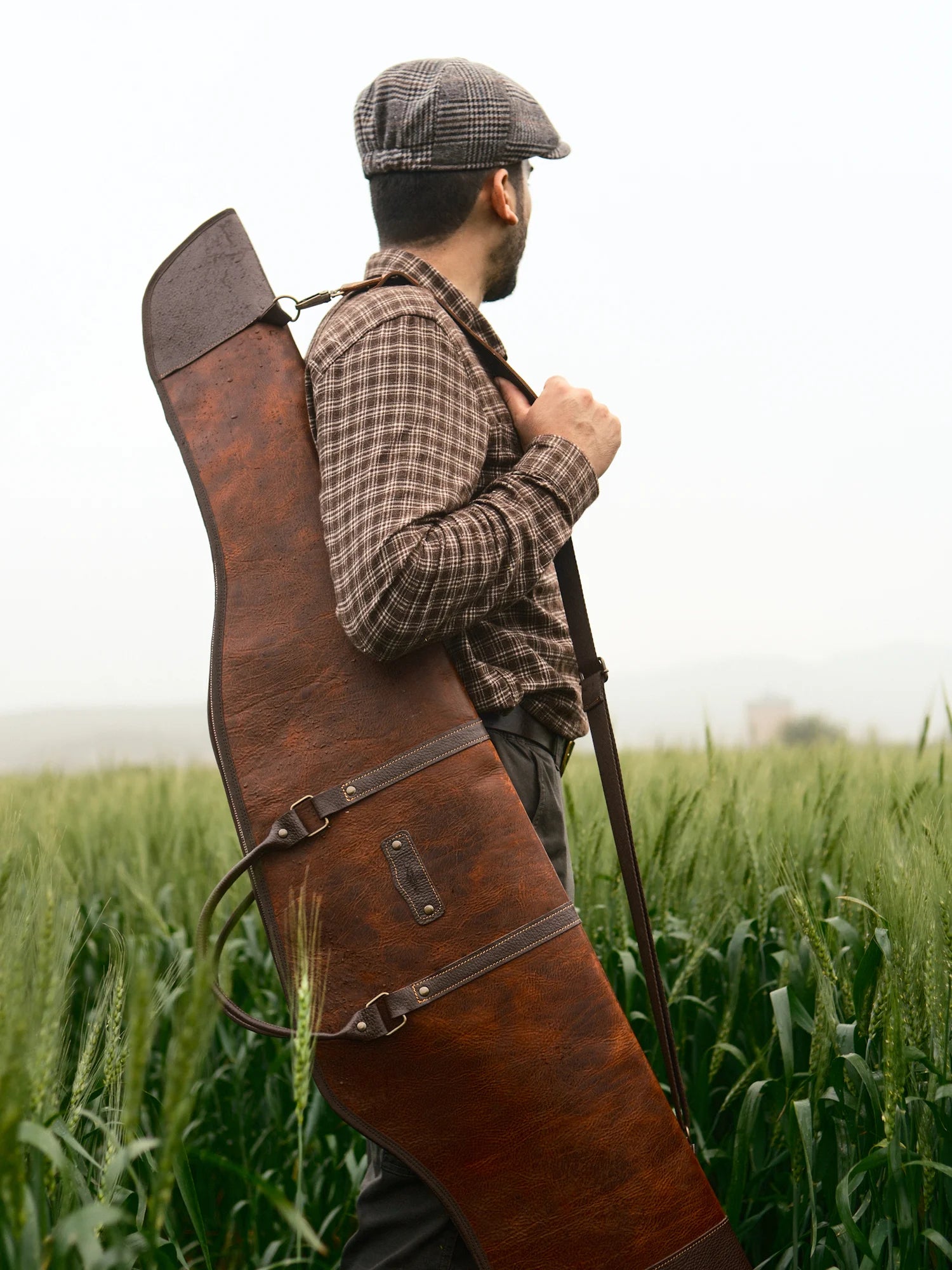 Şahbaz Deri / Kanvas Av Tüfeği Çantası (130cm)