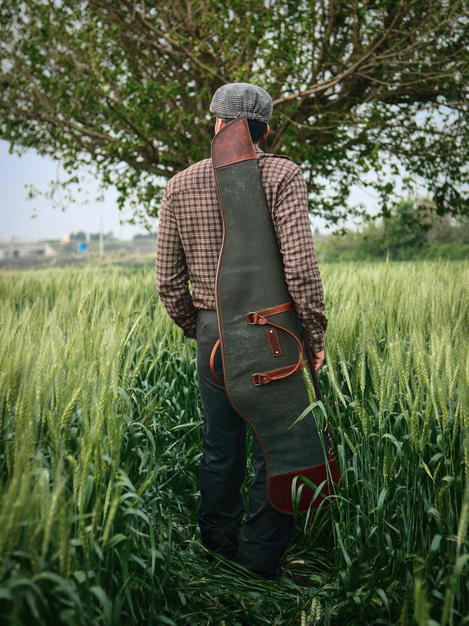 Şahbaz Deri / Kanvas Av Tüfeği Çantası (130cm)