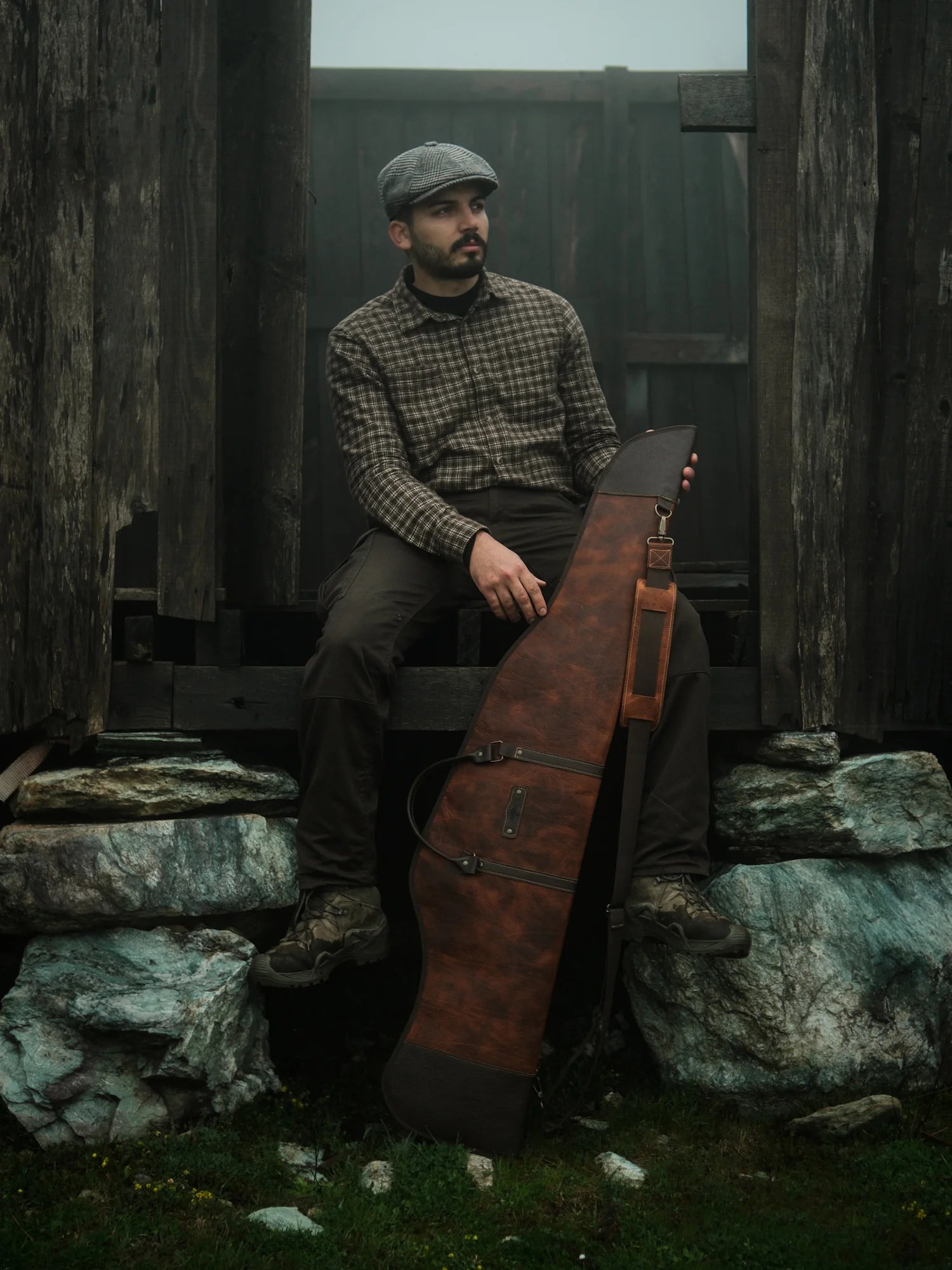 Şahbaz Deri / Kanvas Av Tüfeği Çantası (130cm)