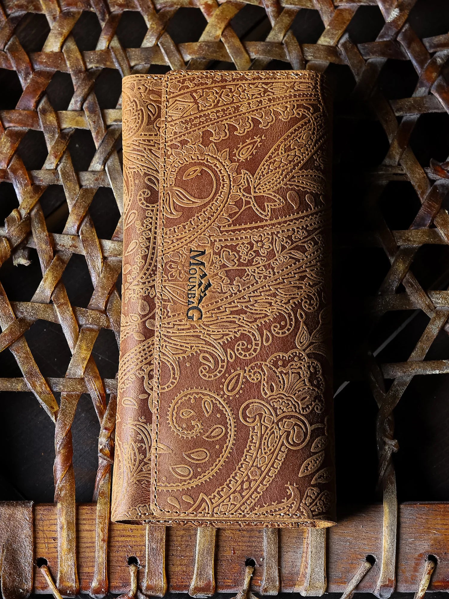 Machu Ethnique Deri Telefon Cüzdanı