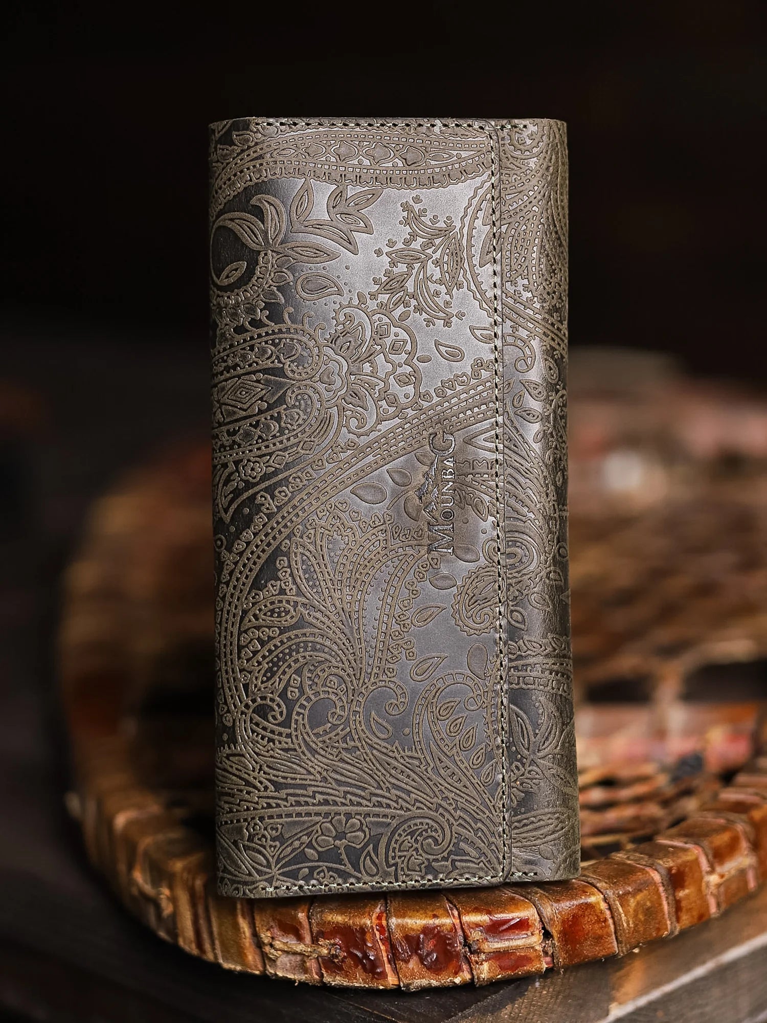 Machu Ethnique Deri Telefon Cüzdanı