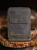 Magnesia Ethnique Nakit Klipsli Deri Cüzdan