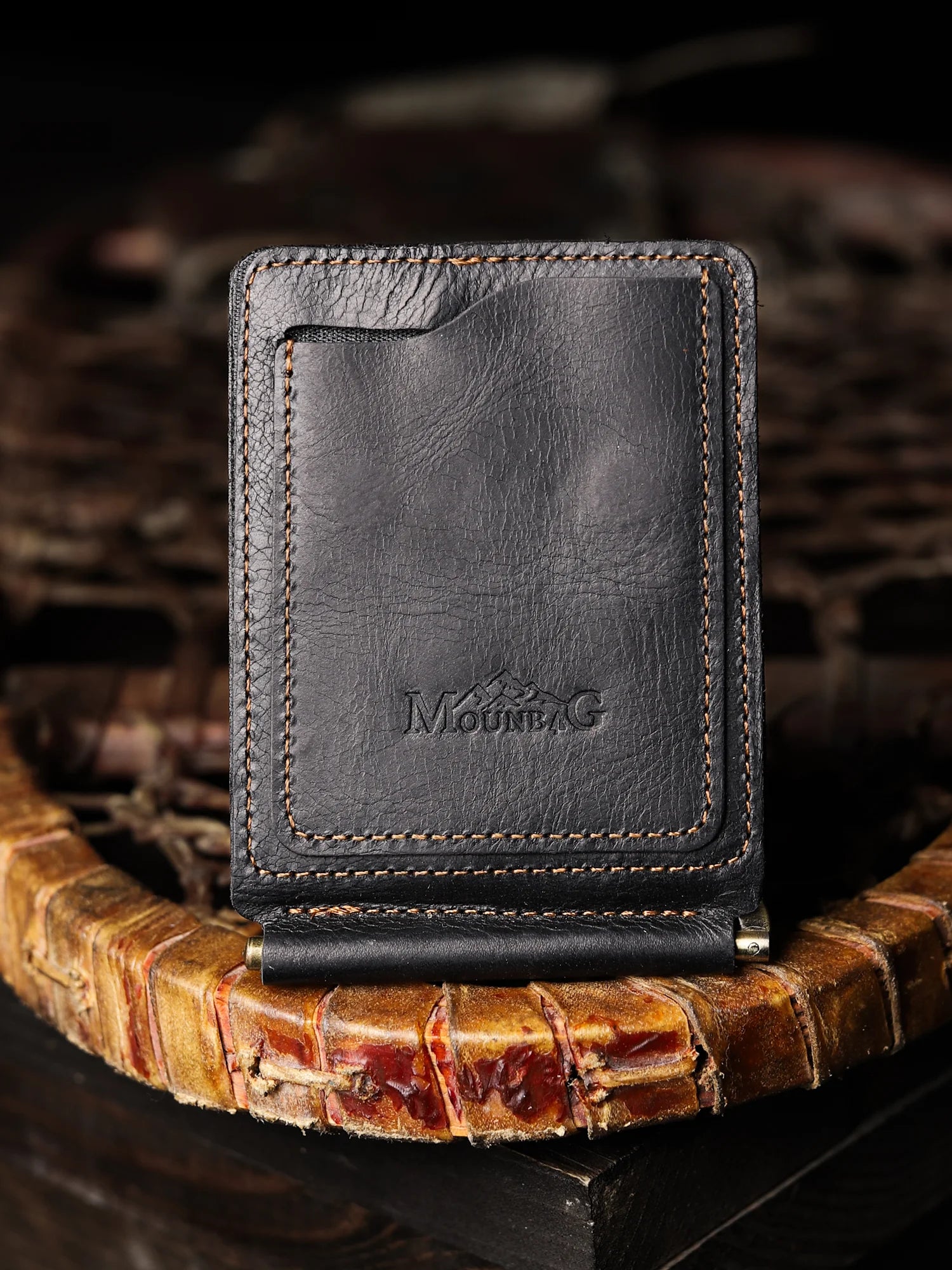 Priene Nakit Klipsli Deri Cüzdan