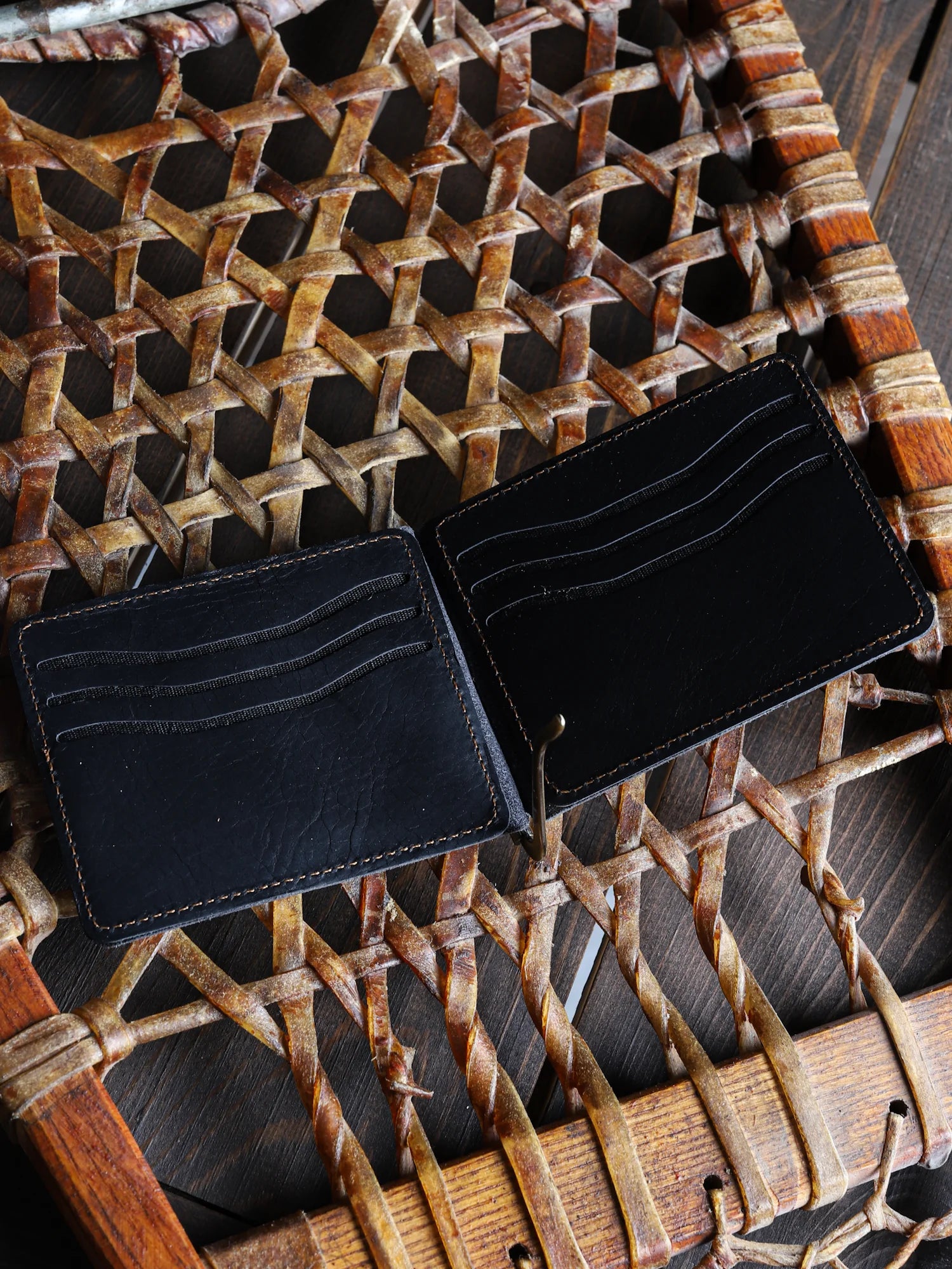 Priene Nakit Klipsli Deri Cüzdan